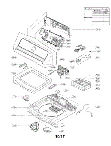 Top Cover Parts parts for Lg Washer WT7200CW/00 from AppliancePartsPros.com