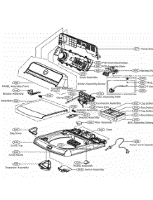 Cover Assembly parts for Lg Washer WT7700HKA from AppliancePartsPros.com