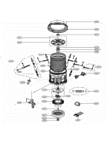 Tub Assembly parts for Lg Washer WT7700HKA from AppliancePartsPros.com