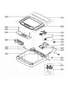 Cover Assembly parts for Lg Washer WT901CF from AppliancePartsPros.com
