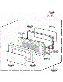 Door Parts parts for Lg Range YKCMS135GSS from AppliancePartsPros.com