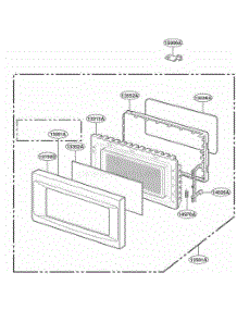 Door Parts parts for Lg Range YKCMS145JBT0 from AppliancePartsPros.com