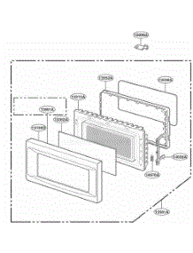 Door Parts parts for Lg Range YKCMS145JWH0 from AppliancePartsPros.com