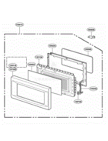 Door Parts parts for Lg Range YKCMS1555RBT from AppliancePartsPros.com