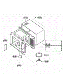 Oven Cavity Parts parts for Lg Range YKCMS1555RSS from AppliancePartsPros.com