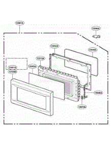 Door Parts parts for Lg Range YKCMS1555RWH from AppliancePartsPros.com
