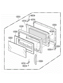 Door Parts parts for Lg Range YKHMC107EBT from AppliancePartsPros.com