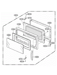 Door Parts parts for Lg Range YKHMC107EWH0 from AppliancePartsPros.com