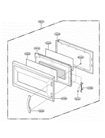 Door Parts parts for Lg Range YMH7130XEB0 from AppliancePartsPros.com