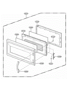 Door Parts parts for Lg Range YMH7130XEQ0 from AppliancePartsPros.com