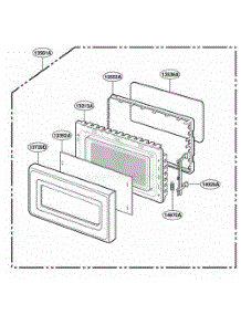 Door Parts parts for Lg Range YMT1071SGQ from AppliancePartsPros.com