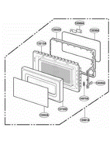 Door Parts parts for Lg Range YMT1130SGQ from AppliancePartsPros.com