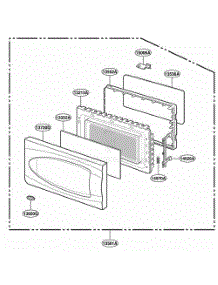 Door Parts parts for Lg Range YMT2110SJB0 from AppliancePartsPros.com