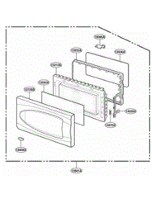 Door Parts parts for Lg Range YMT3110SHQ from AppliancePartsPros.com