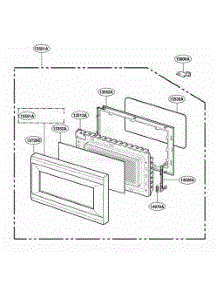 Door Parts parts for Lg Range YMT4155SPB from AppliancePartsPros.com