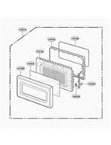 Door Parts parts for Lg Range YMT5071SG from AppliancePartsPros.com