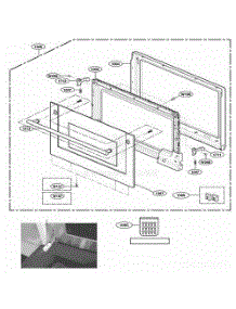 Door Parts parts for Lg Range ZSC1001KSS from AppliancePartsPros.com