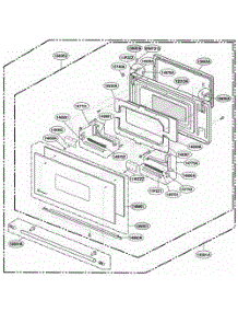 Door Parts parts for Lg Range ZSC2000CBB from AppliancePartsPros.com