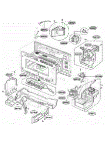 Interior Parts 1 parts for Lg Range ZSC2000CBB from AppliancePartsPros.com