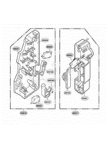 Latch Board Parts parts for Lg Range ZSC2000CBB from AppliancePartsPros.com