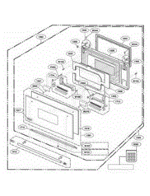 Door Parts parts for Lg Range ZSC2000FBB from AppliancePartsPros.com