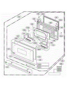 Door Parts parts for Lg Range ZSC2001FSS from AppliancePartsPros.com