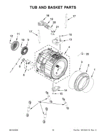 03 - Door Parts parts for Maytag Washer 8TMHW6630HW0 from AppliancePartsPros.com