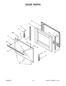 06 - Door Parts parts for Maytag Range ACR2303MFW3 from AppliancePartsPros.com