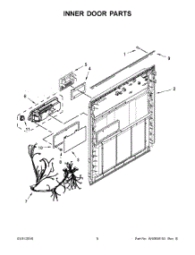 04 - Inner Door Parts parts for Maytag Dishwasher ADB1100AWS2 from AppliancePartsPros.com