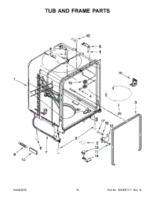 09 - Upper Rack And Track Parts parts for Maytag Dishwasher ADB1100AWS3 from AppliancePartsPros.com