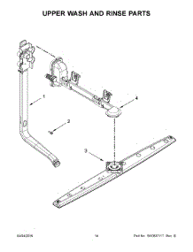 10 - Lower Rack Parts parts for Maytag Dishwasher ADB1100AWS3 from AppliancePartsPros.com