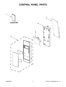 02 - Control Panel Parts parts for Maytag Microwave AMV6502REB6 from AppliancePartsPros.com