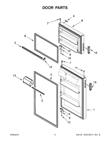 04 - Door Parts parts for Maytag Refrigerator ART106TFDW00 from AppliancePartsPros.com