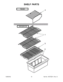 06 - Shelf Parts parts for Maytag Refrigerator ART106TFDW00 from AppliancePartsPros.com