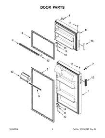 04 - Door Parts parts for Maytag Refrigerator ART316TFDW00 from AppliancePartsPros.com