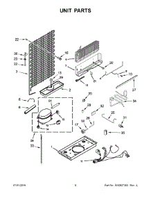 05 - Unit Parts parts for Maytag Refrigerator ART316TFDW01 from AppliancePartsPros.com