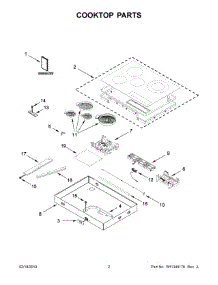 02 - Cooktop Parts parts for Maytag Cooktop JEC4424HB01 from AppliancePartsPros.com