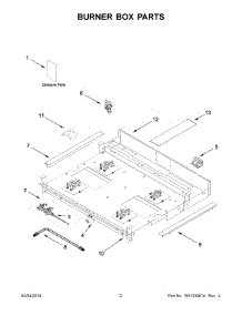 02 - Burner Box Parts parts for Maytag Cooktop JGCP430HM00 from AppliancePartsPros.com
