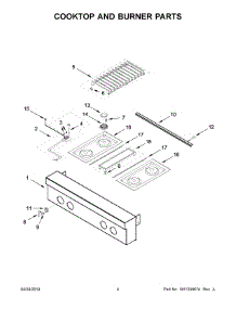 03 - Cooktop And Burner Parts parts for Maytag Cooktop JGCP430HM00 from AppliancePartsPros.com
