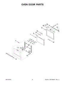 04 - Oven Door Parts parts for Maytag Wall Oven JJW2427IM00 from AppliancePartsPros.com