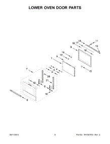 04 - Upper Oven Door Parts parts for Maytag Wall Oven JJW2827IM00 from AppliancePartsPros.com
