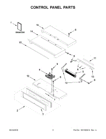 02 - Control Panel Parts parts for Maytag Wall Oven JJW2830DS03 from AppliancePartsPros.com