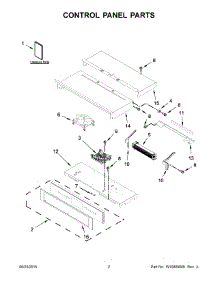 02 - Control Panel Parts parts for Maytag Wall Oven JJW3430DP00 from AppliancePartsPros.com