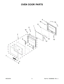 04 - Oven Door Parts parts for Maytag Wall Oven JJW3430DP00 from AppliancePartsPros.com