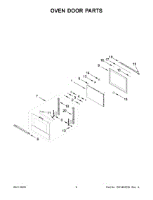 04 - Oven Door Parts parts for Maytag Wall Oven JJW3430IM01 from AppliancePartsPros.com