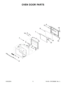 04 - Oven Door Parts parts for Maytag Microwave JMW2427DS04 from AppliancePartsPros.com