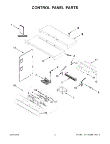 02 - Control Panel Parts parts for Maytag Microwave JMW2427DS04 from AppliancePartsPros.com