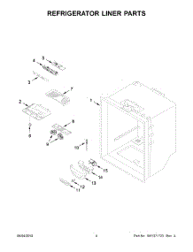 03 - Refrigerator Liner Parts parts for Maytag Refrigerator MBR1957FEZ03 from AppliancePartsPros.com