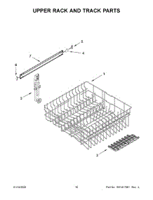 09 - Upper Rack And Track Parts parts for Maytag Dishwasher MDB4949SHB1 from AppliancePartsPros.com