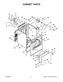 03 - Cabinet Parts parts for Maytag Dryer MED6200KW0 from AppliancePartsPros.com